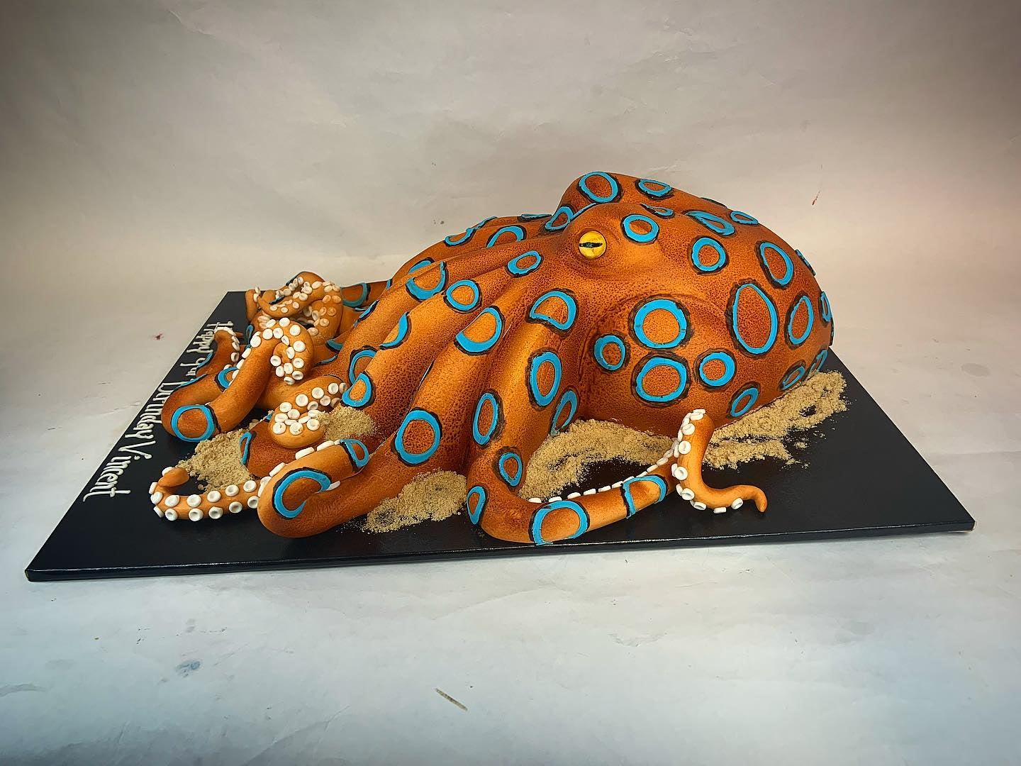 Octopus themed Rotating Cake Cake
